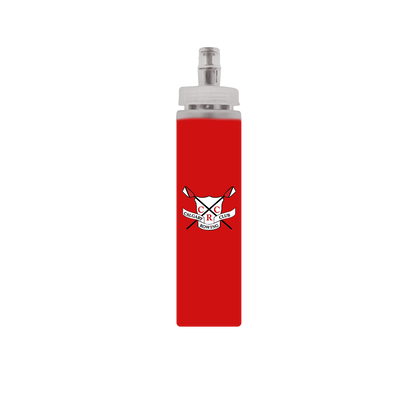 red water bottle