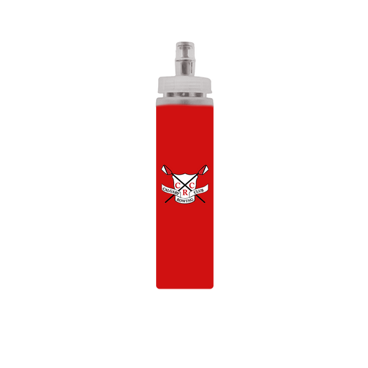 red water bottle